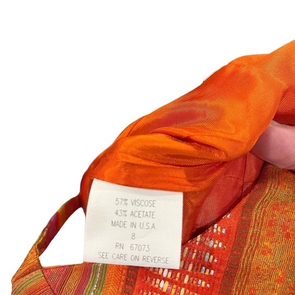 Peruvian Textile Women’s Stripy Multi Colored Woven Knit Sweetheart Dress - Picture 6 of 10